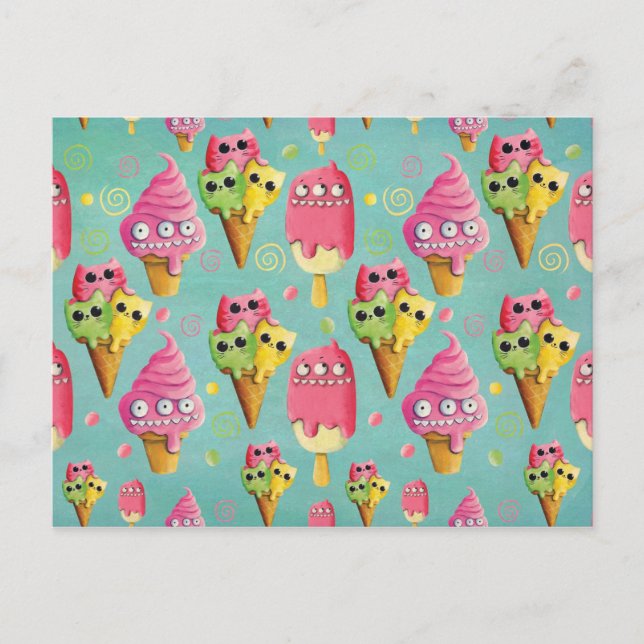 Summer Ice Cream Mix Vykort (Framsida)