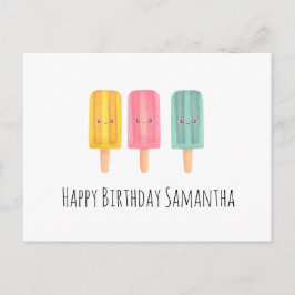 Summer Ice Cream Sticks Vykort