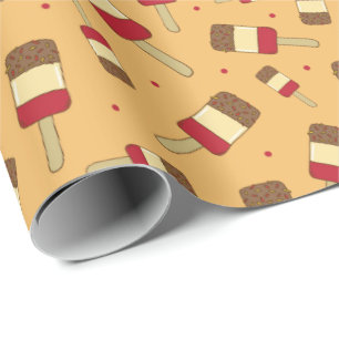 Summer Ice Lolly Posicle Food Mönster Presentpapper