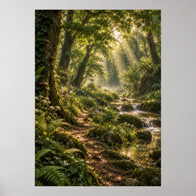 Summer in the Fourfold Forest Poster (Framsidan)