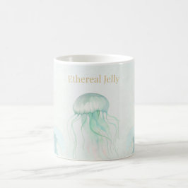 Summer Jellyfish Watercolor Ocean Design Kaffemugg