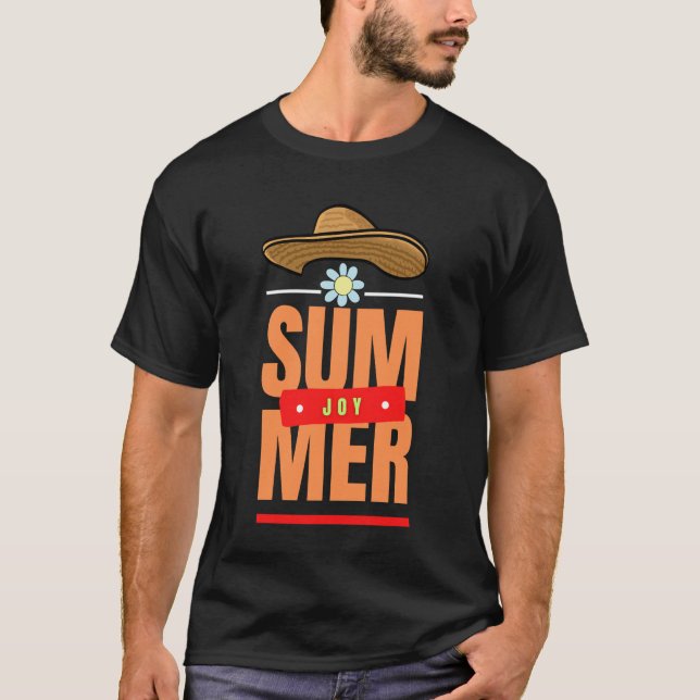 Summer Joy Vibes T Shirt (Framsida)
