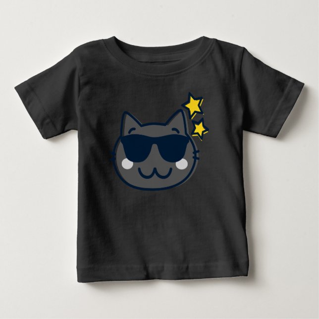 Summer Kawaii Cute Cat T Shirt (Framsida)