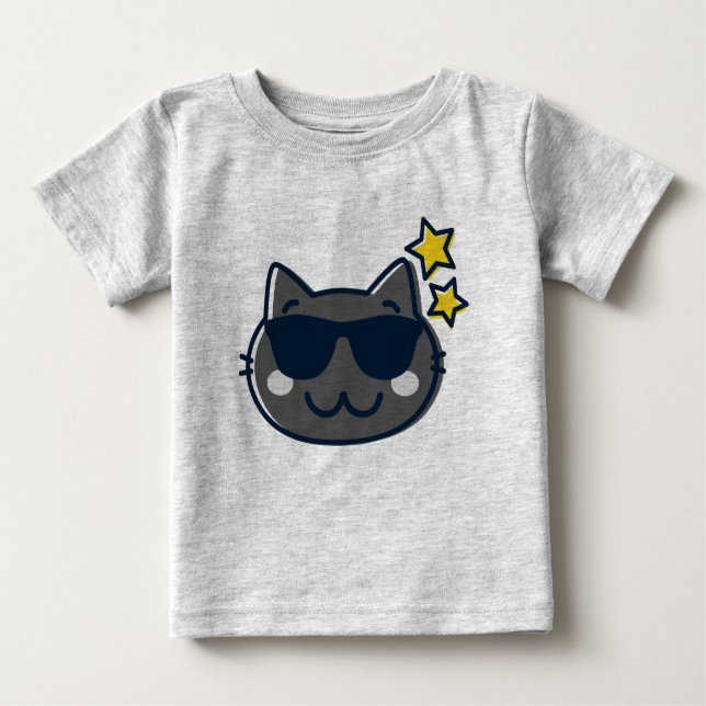 Summer Kawaii Cute Cat T Shirt (Framsida)