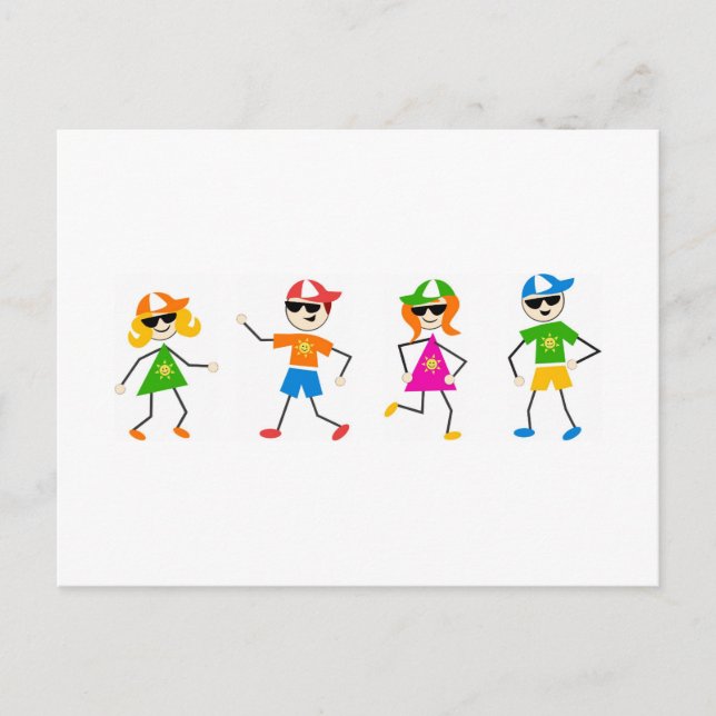 Summer Kids Vykort (Framsida)