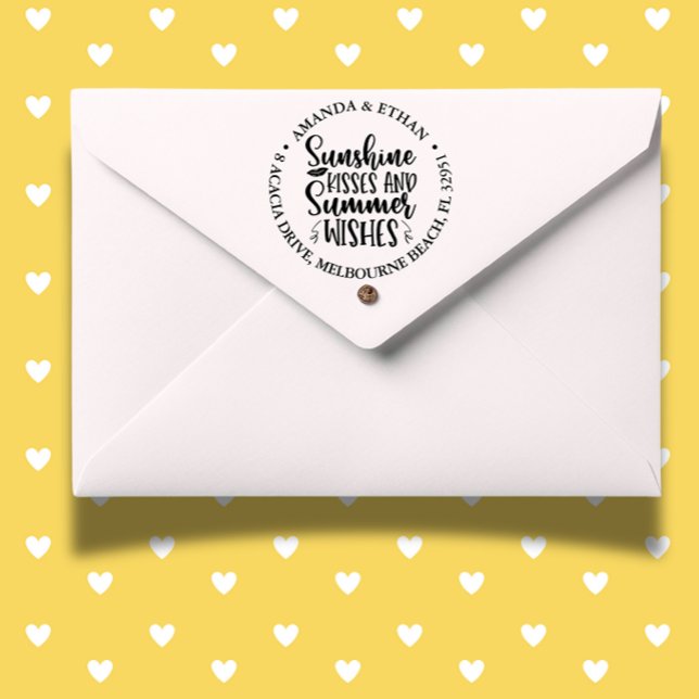 Summer Kisses Självfärgande Stämpel (Capture the spirit of summer with self-inking stamp)