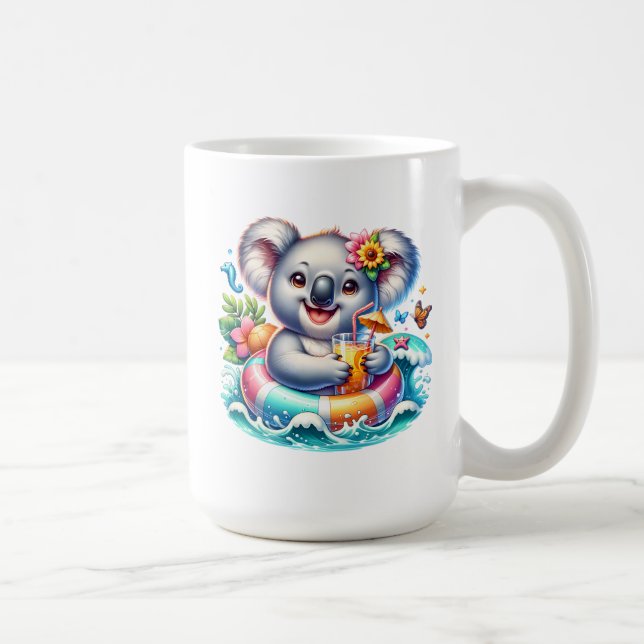 Summer Koala Sublimation Clipart-97702 Kaffemugg (Höger)