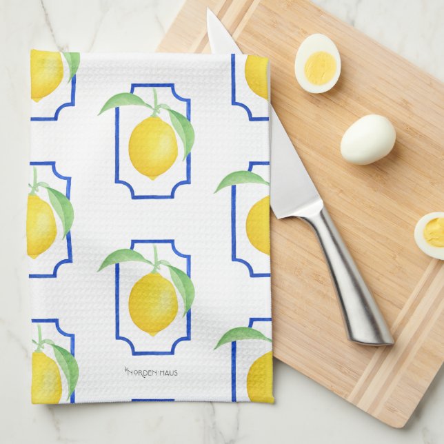 Summer Lemon Tea Towel Kitchen Towel Kökshandduk (Vikt i Fjärdedel)