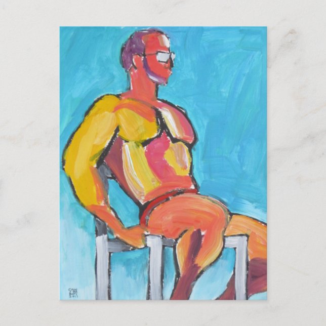 Summer Lifeguard Vykort (Framsida)