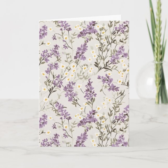 Summer Lilac Collection for Birthday Kort (Framsida)