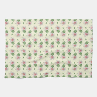 Summer Lily Floral Seamless Pattern Kökshandduk