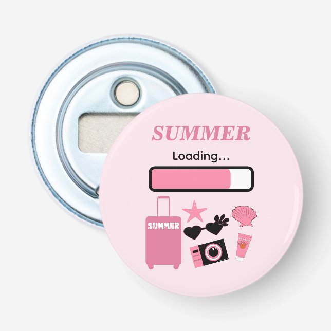 Summer Loading Pink Flasköppnare (Framsidan)