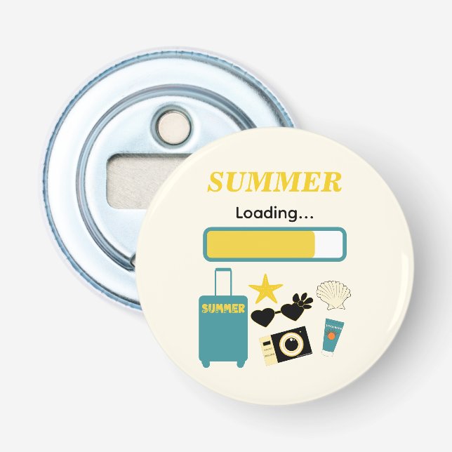 Summer Loading Yellow Flasköppnare (Framsidan)