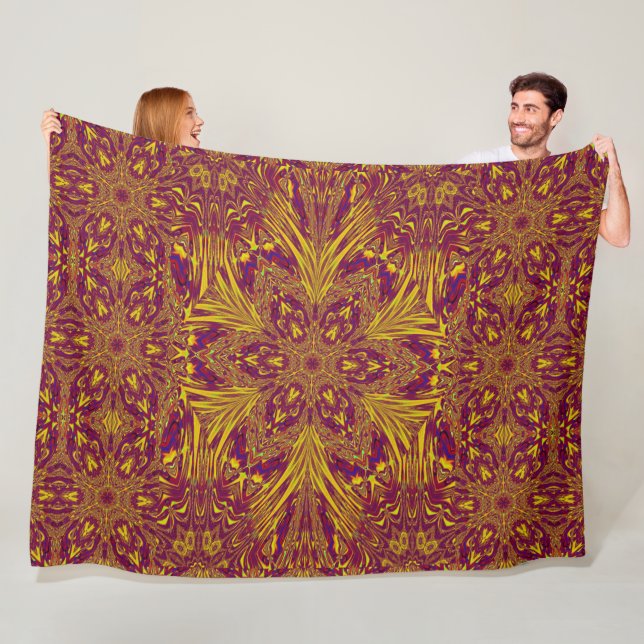 Summer Lotus Fleece Blanket (På plats)