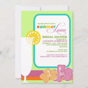 Summer Luau Inbjudningskort för möhippa
