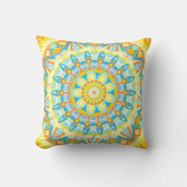 Summer Mandala Dekorativ kudde (Framsida)