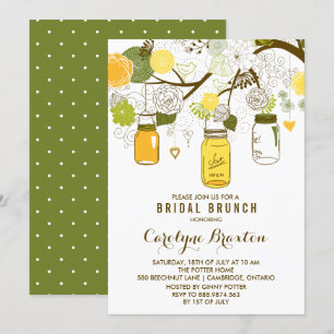 Summer Mason Burk Möhippa Brunch-inbjudan Inbjudningar