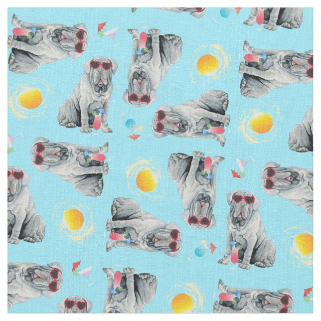 Summer Mastino Fabric Tyg (Närbild)