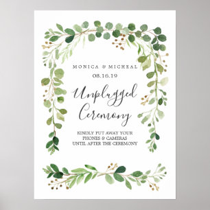 Summer Meadow Ceremonisk signatur för Bröllop ut Poster
