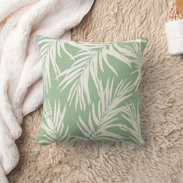 Summer Mint Tropical Löv Beach Home Decor Kudde (Filt)