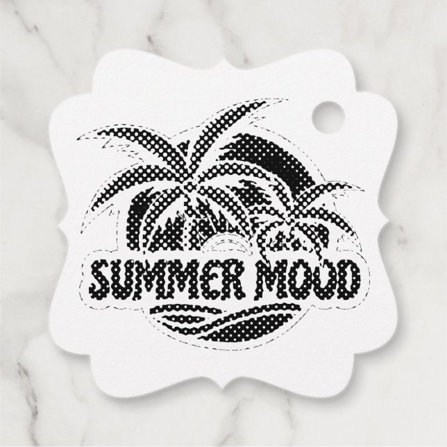 Summer Mood Gåvor Etiketter (Baksida)