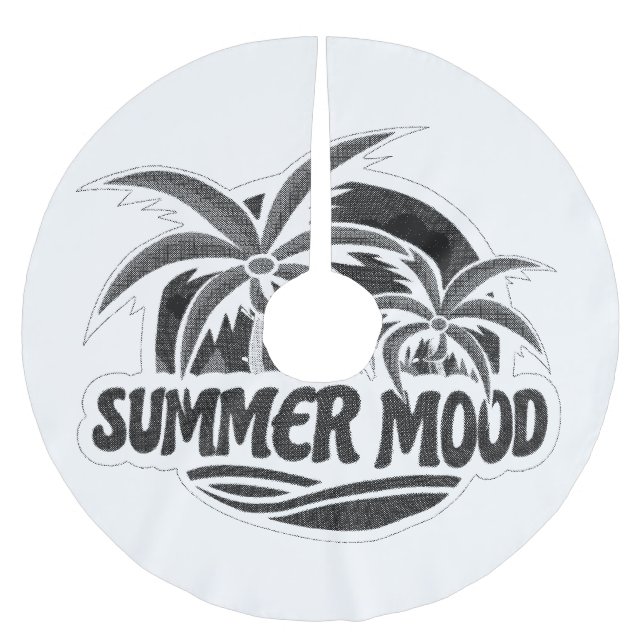 Summer Mood Julgransmatta Borstad Polyester (Framsidan)