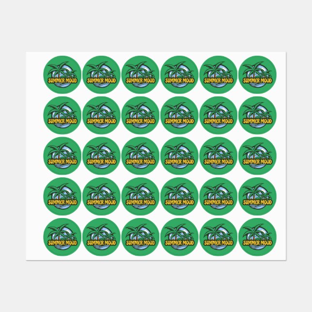 Summer Mood Klistermärke (Ark)