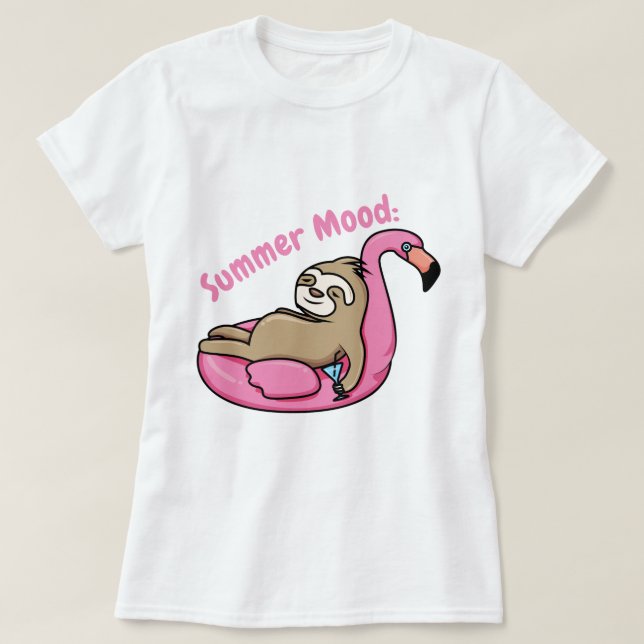 Summer Mood T Shirt (Design framsida)