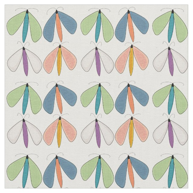 Summer Moth Tyg (Närbild)