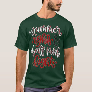 Summer Nights and Ballpark Lights Baseball Sports1 T Shirt