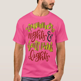 Summer Nights and Ballpark Lights Softball Sports1 T Shirt