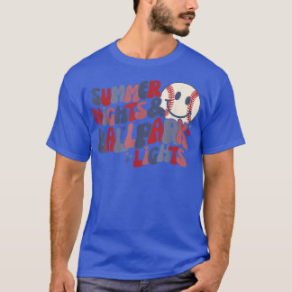 Summer Nights And Ballpark LightsCute Baseball T Shirt