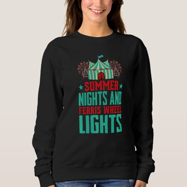 Summer Nights And Ferris Lights Artist Circus Prem T Shirt (Framsida)