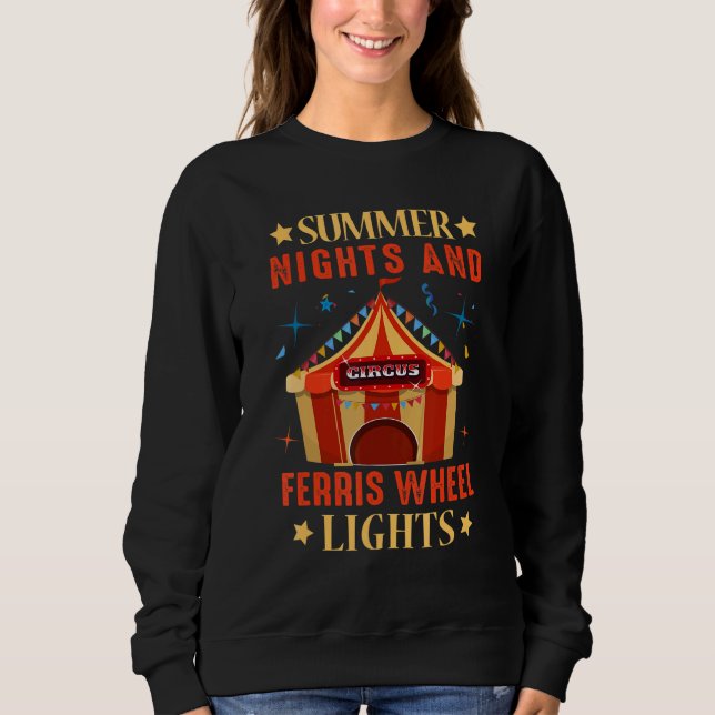 Summer Nights And Ferris Lights Artist Circus T Shirt (Framsida)