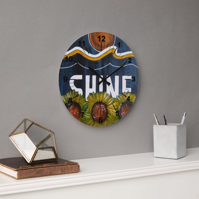 Summer Nights Painting by Alfred Fox Stor Klocka (Kontor)