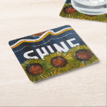 Summer Nights Painting by Alfred Fox Underlägg Papper Kvadrat<br><div class="desc">Summer Nights Painting by Alfred Fox Drink Coaster.</div>
