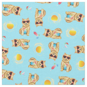 Summer Norwich Terrier Tyg