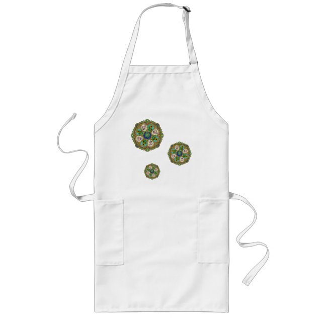 Summer Nouveau Apron Långt Förkläde (Framsidan)
