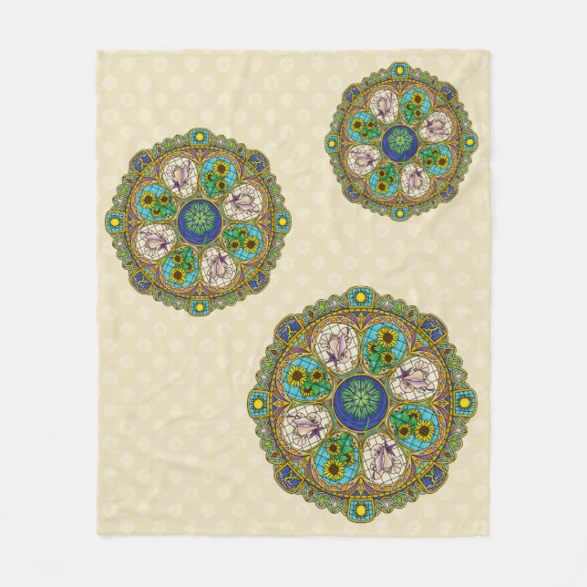Summer Nouveau Fleece Blanket (Framsidan)