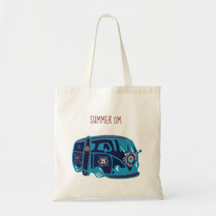 Summer Om Hippie Van Budget Tote Tygkasse