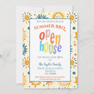 Summer Open House Sunshine Inbjudningar
