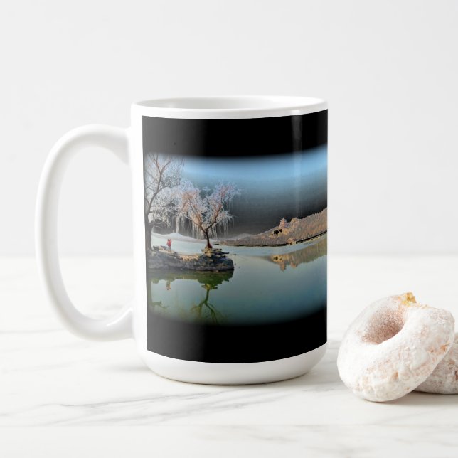 Summer Palace Boats Kaffemugg (Med munk)