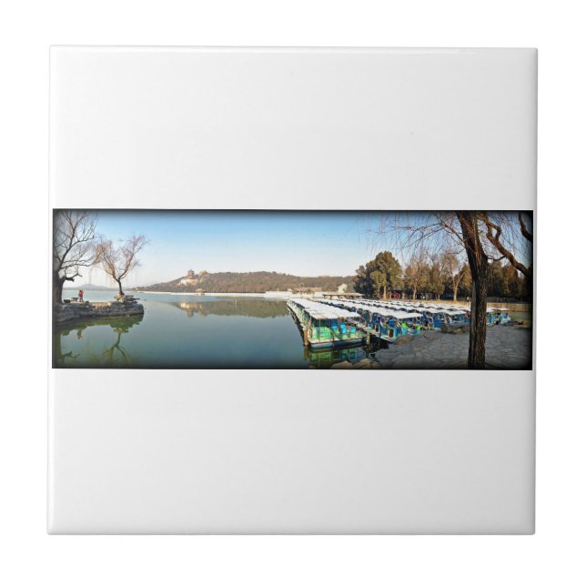 Summer Palace Boats Kakelplatta (Framsidan)
