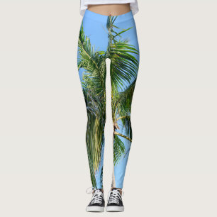Summer Paradise Handflatan Träd #2 #tropical #wall Leggings