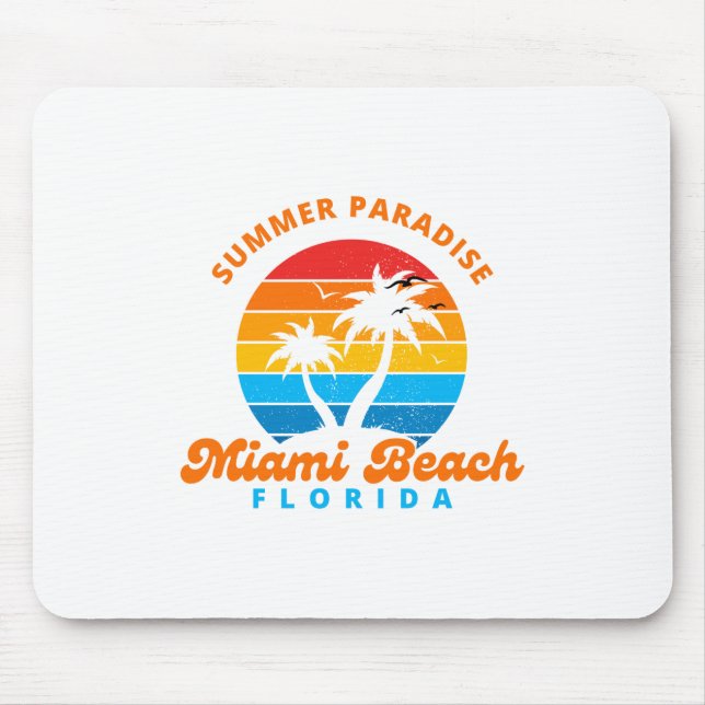 Summer Paradise Miami Beach Florida-Sunset-Handfla Musmatta (Framsidan)