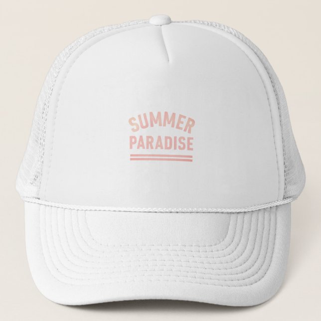 Summer Paradise T-Shirt - Pastel Styl Keps (Framsida)