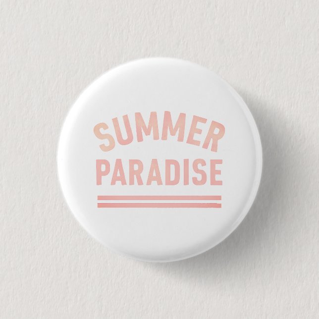 Summer Paradise T-Shirt - Pastel Styl Knapp (Framsida)