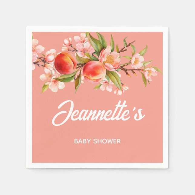 Summer Party Baby Shower Pappersservett (Framsidan)