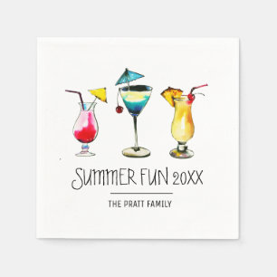 Summer Party Cocktail Drink Pappersservett