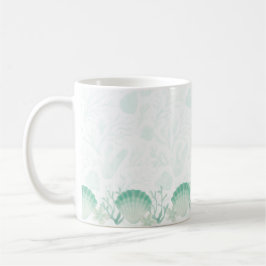 Summer Pearl Watercolor Ocean Design Kaffemugg